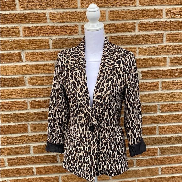 Cotton On Jackets & Blazers - Cotton on Leopard jacket Blazer sz 4